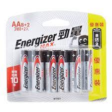 勁量-ENERGIZER 鹼性電池 AA 8+2粒裝 電芯